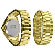 Monarch Bling Watch - Bracelet Set gold stainless steel back splash resistant luxury style