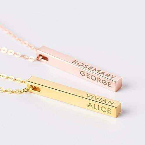 Family Name Bar Necklace - AuriJewel