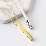 Family Name Bar Necklace - AuriJewel