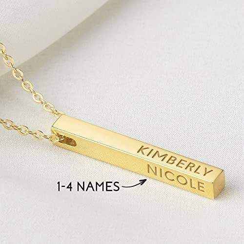 Family Name Bar Necklace - AuriJewel