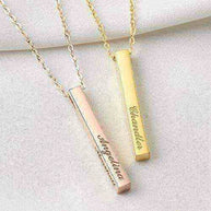 Family Name Bar Necklace - AuriJewel