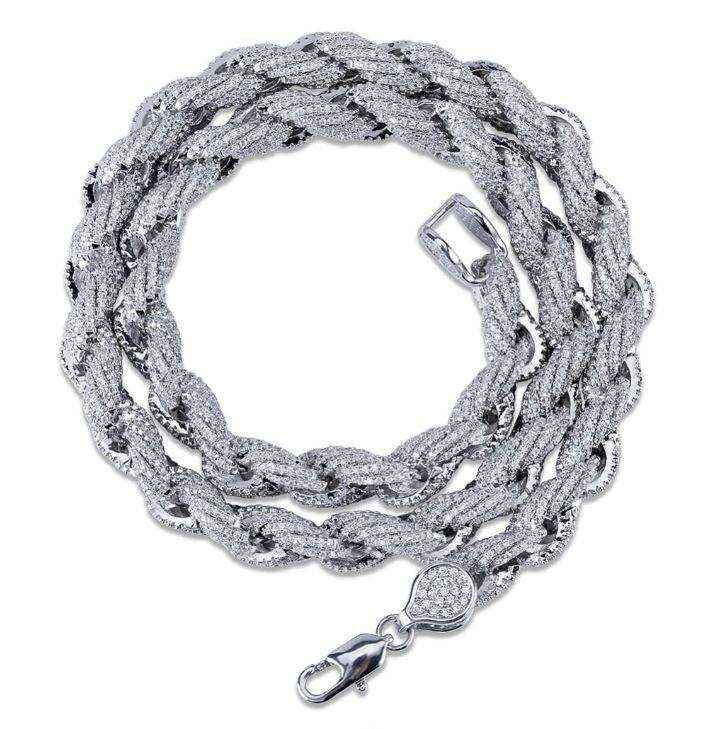 Hawser 10 mm Iced Rope Chain - AuriJewel