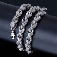 Hawser 10 mm Iced Rope Chain - AuriJewel
