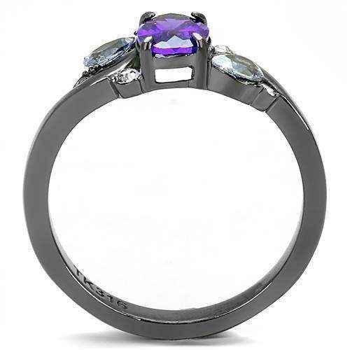 Black Gunmetal CZ Ring - AuriJewel