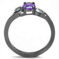 Black Gunmetal CZ Ring - AuriJewel
