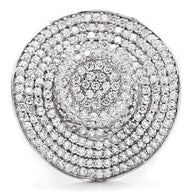 Clear CZ Sterling Ring with AAA-grade cubic zirconia and rhodium-plated 925 silver band