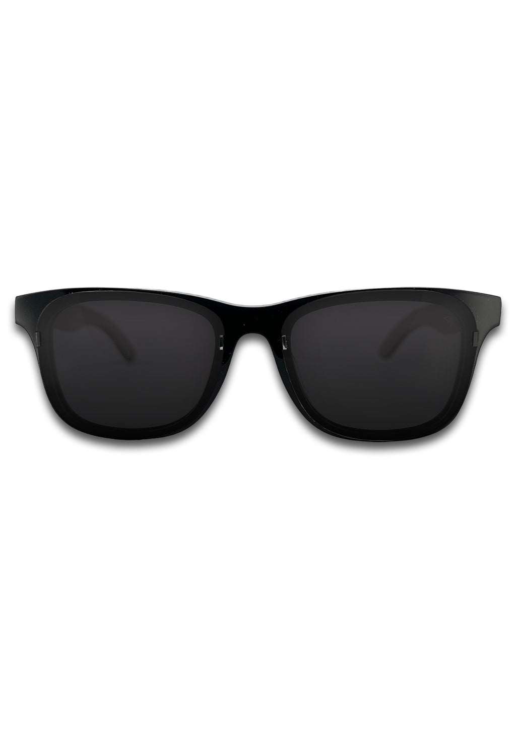 Eyewood ReInvented square acetate and walnut wood sunglasses with polarized UV400 lenses