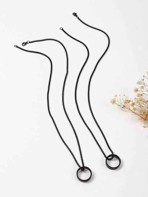 Creative Than Love You Rings Pendants Couple Necklace - AuriJewel - 0