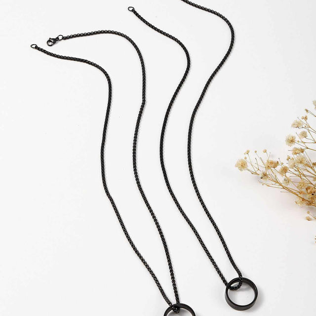 Creative Than Love You Rings Pendants Couple Necklace - AuriJewel - 0