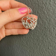 Stars - Heart Pearl Earrings - AuriJewel