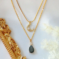 Galaxy Moon Layered Necklace - AuriJewel