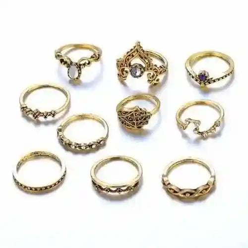 Vintage Gem Stackable Rings - AuriJewel