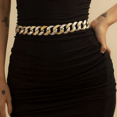 Chunky gold jewelry