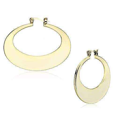 Gold Iron Hoop Earrings - AuriJewel