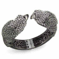 Ruthenium Crystal Multi-Color Bangle with sparkling crystals and tarnish-resistant brass design