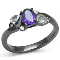 Black Gunmetal CZ Ring - AuriJewel