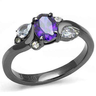 Black Gunmetal CZ Ring - AuriJewel
